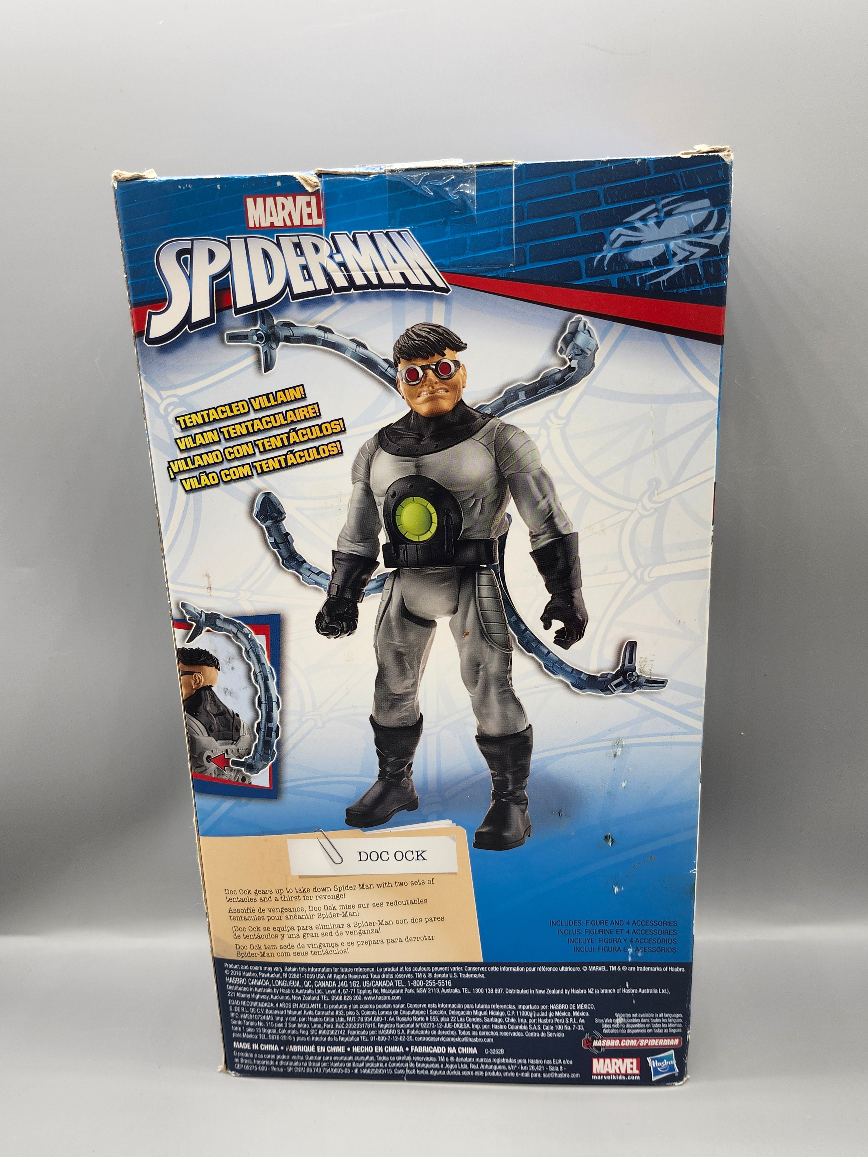 Marvel Spider-Man Titan Hero Series Doc Ock Figure Hasbro Boxed 12"