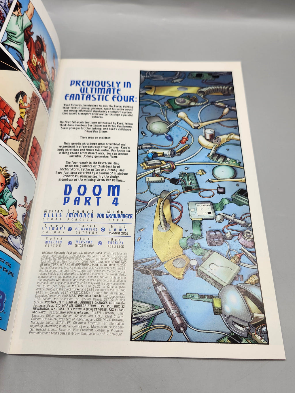 Marvel Ultimate Fantastic Four #11 Direct Edition Doom Part 5 Comic Book
