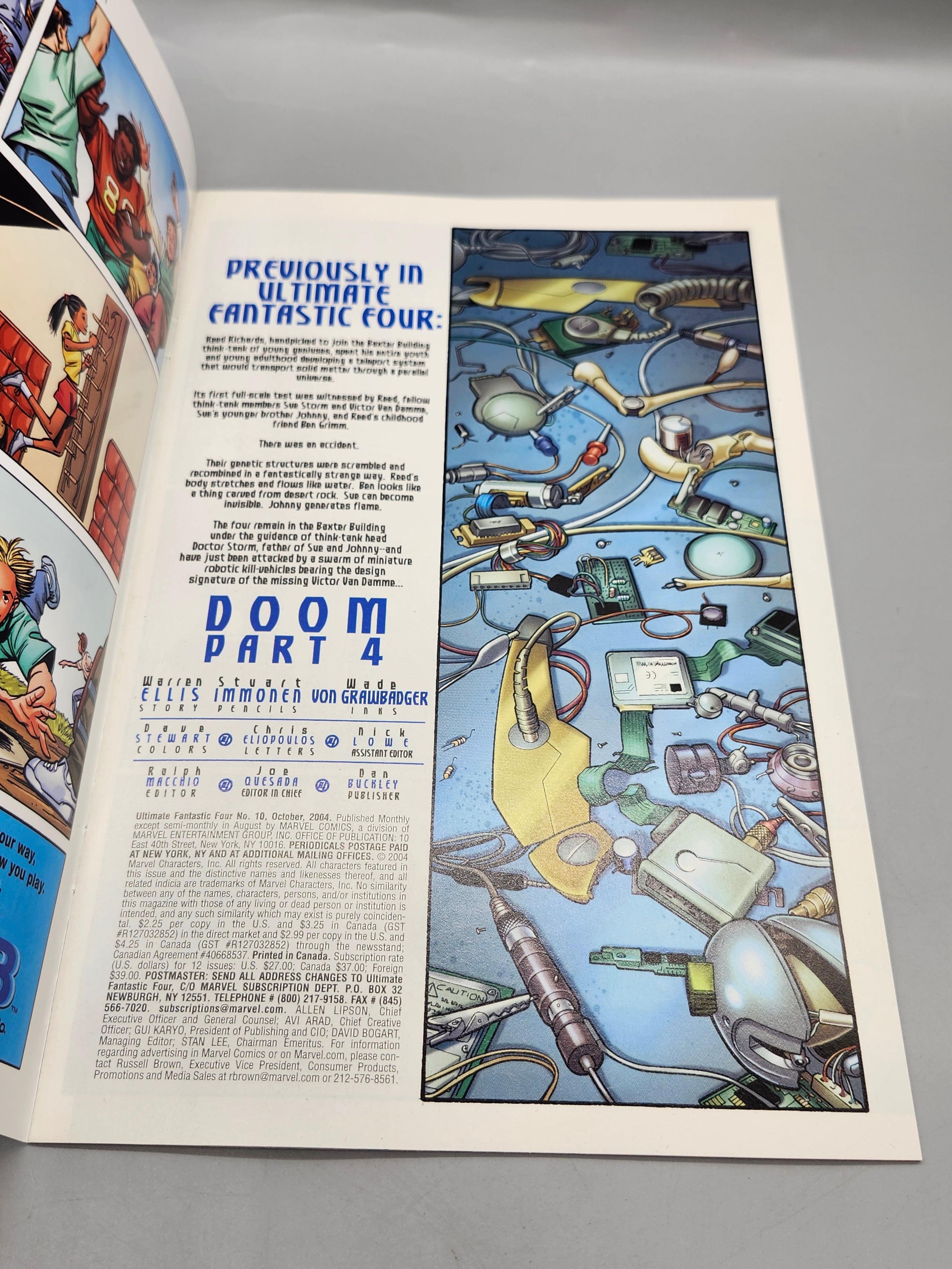 Marvel Ultimate Fantastic Four #11 Direct Edition Doom Part 5 Comic Book