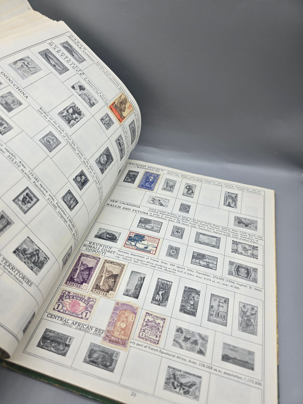 1962 My First Stamp Album Minkus Publications Vintage Stamp Collector Book