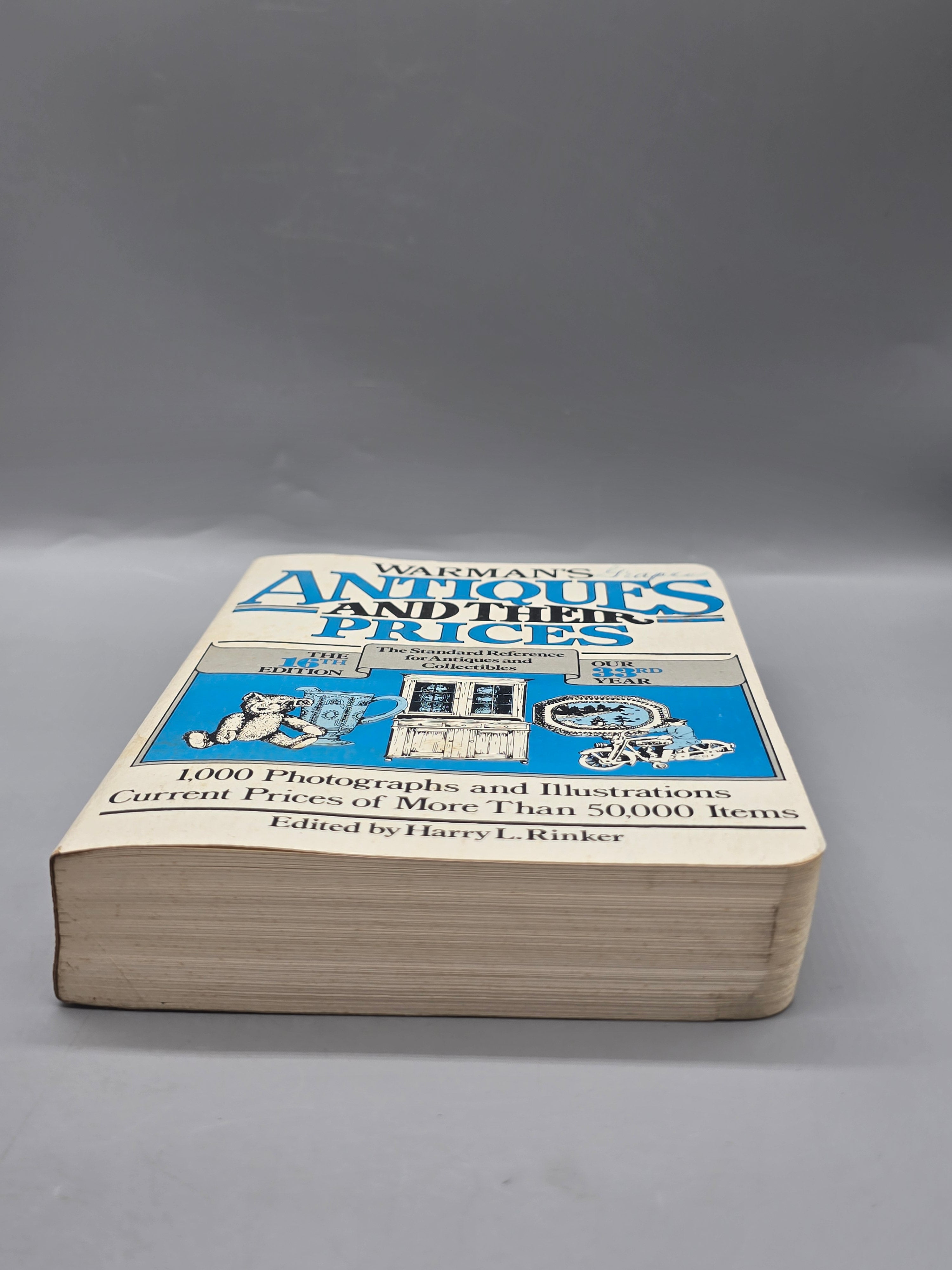 1982 Warman’s Antiques and Their Prices 16th Edition Harry L. Rinker