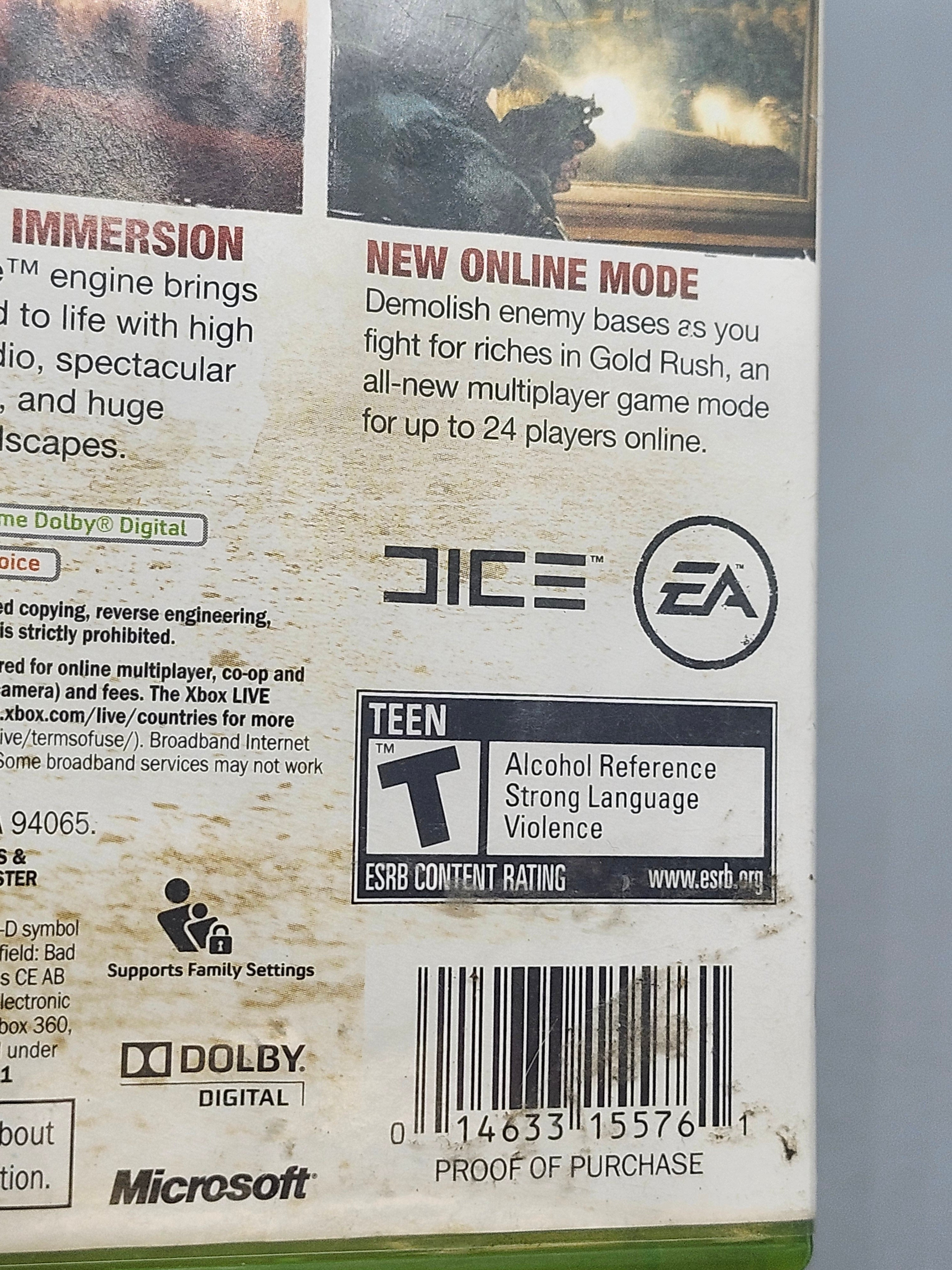 Battlefield Bad Company Xbox 360 Complete CIB