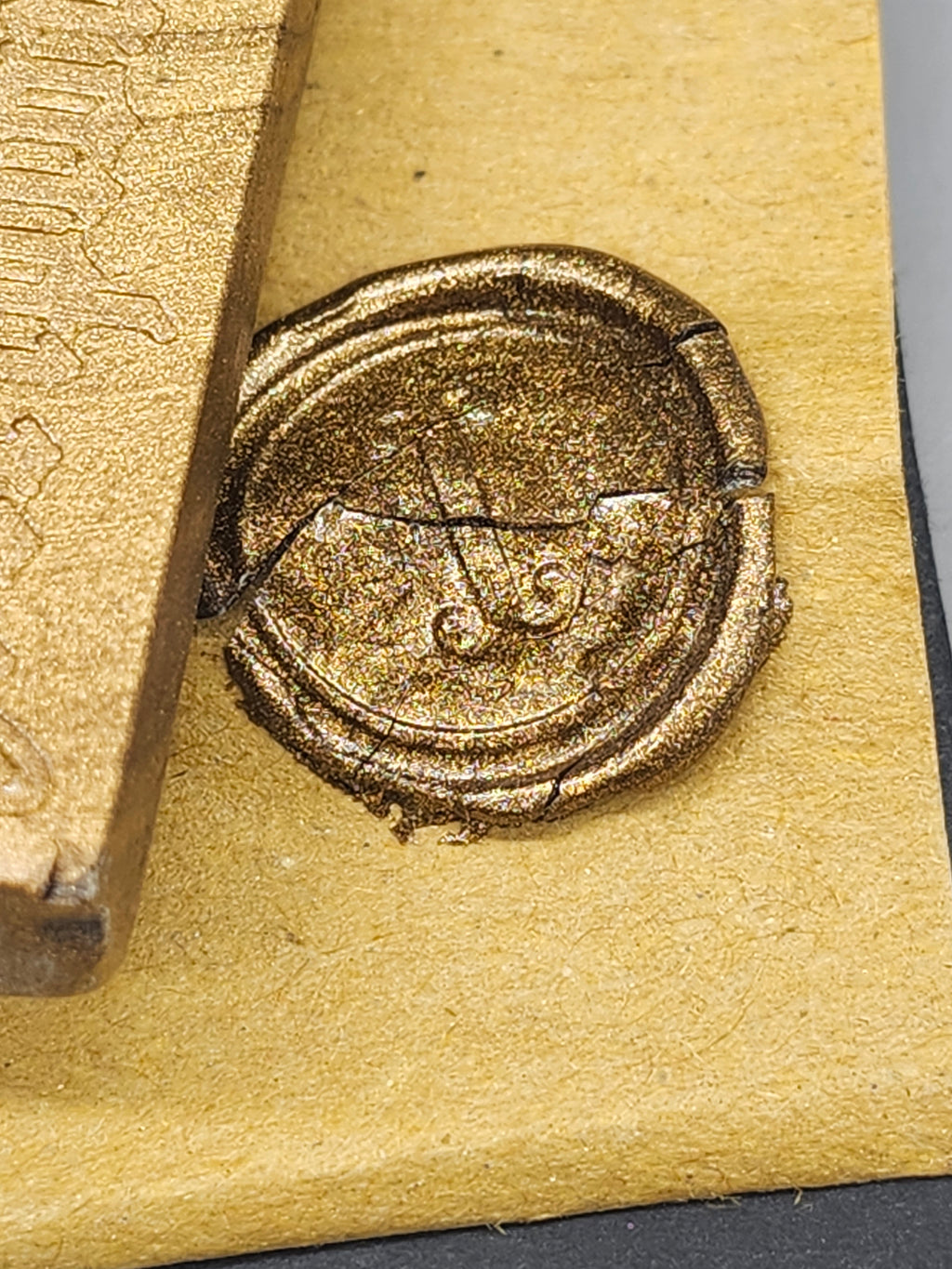 Scriptorium Firenze Italy Wax Seal Stamp Kit Brass Seal with Box & Wax Stick