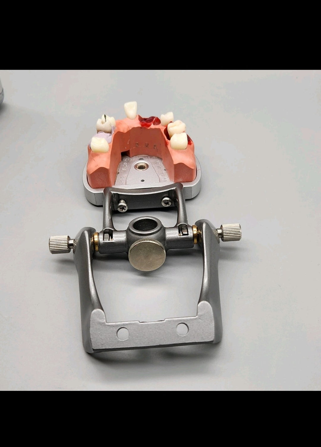 Acadental ModuPRO Endo Typodont MP_E120_PC Dental Silver Carrier Tray Case Mode