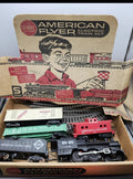 Vintage American Flyer S Gauge Electric Train Set 20705 Steam Freight Cars Track