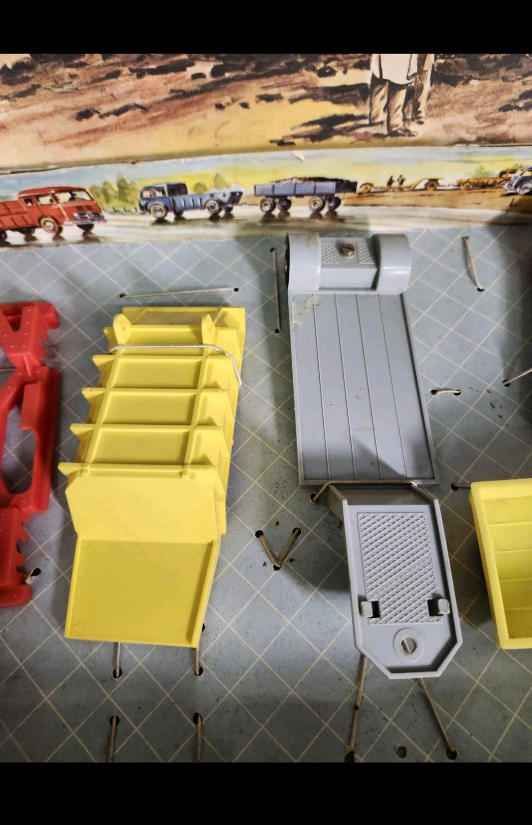 Vintage Auto-DUX 730 Truck Construction Set Plastic Toy Boxed Germany Multicolor
