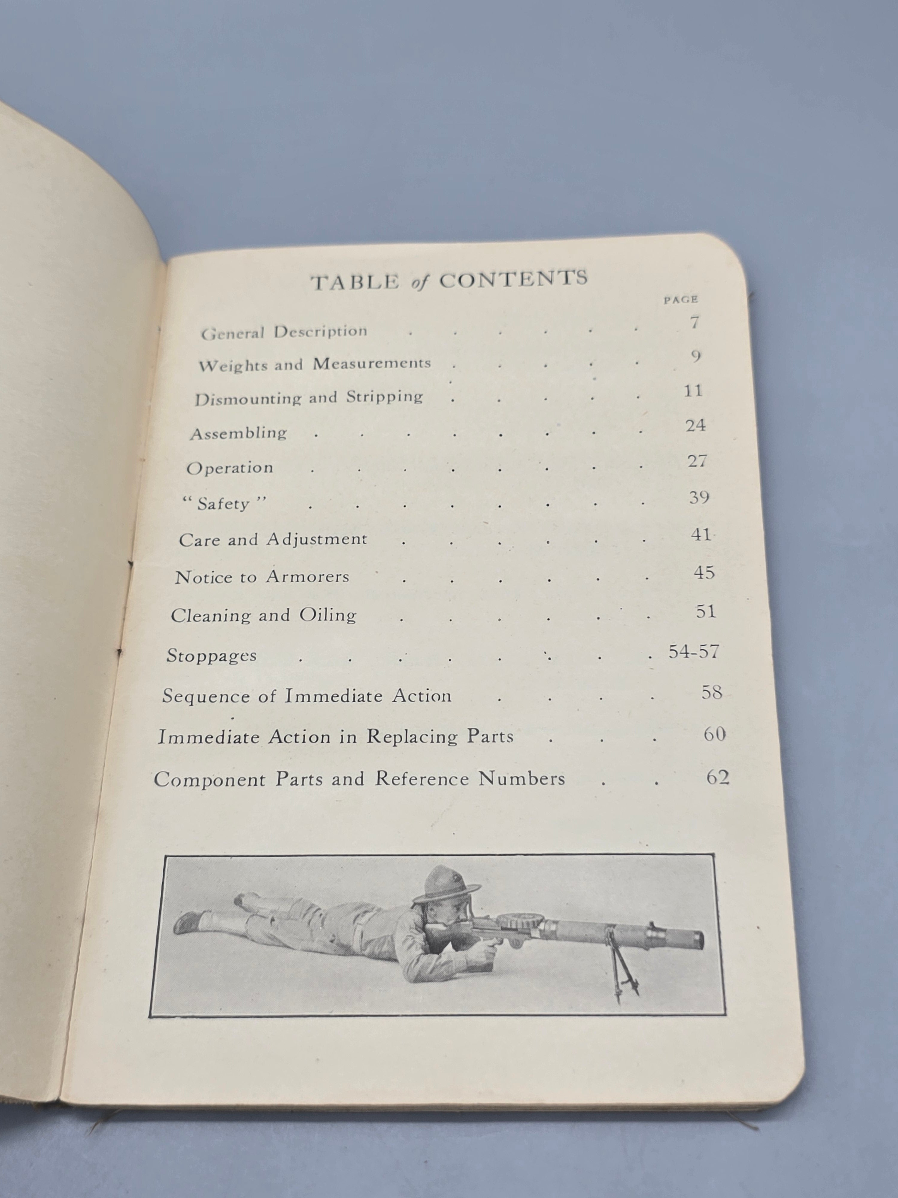 WWI Era 1917 Lewis Machine Gun Savage Arms Original Instruction Manual - Book