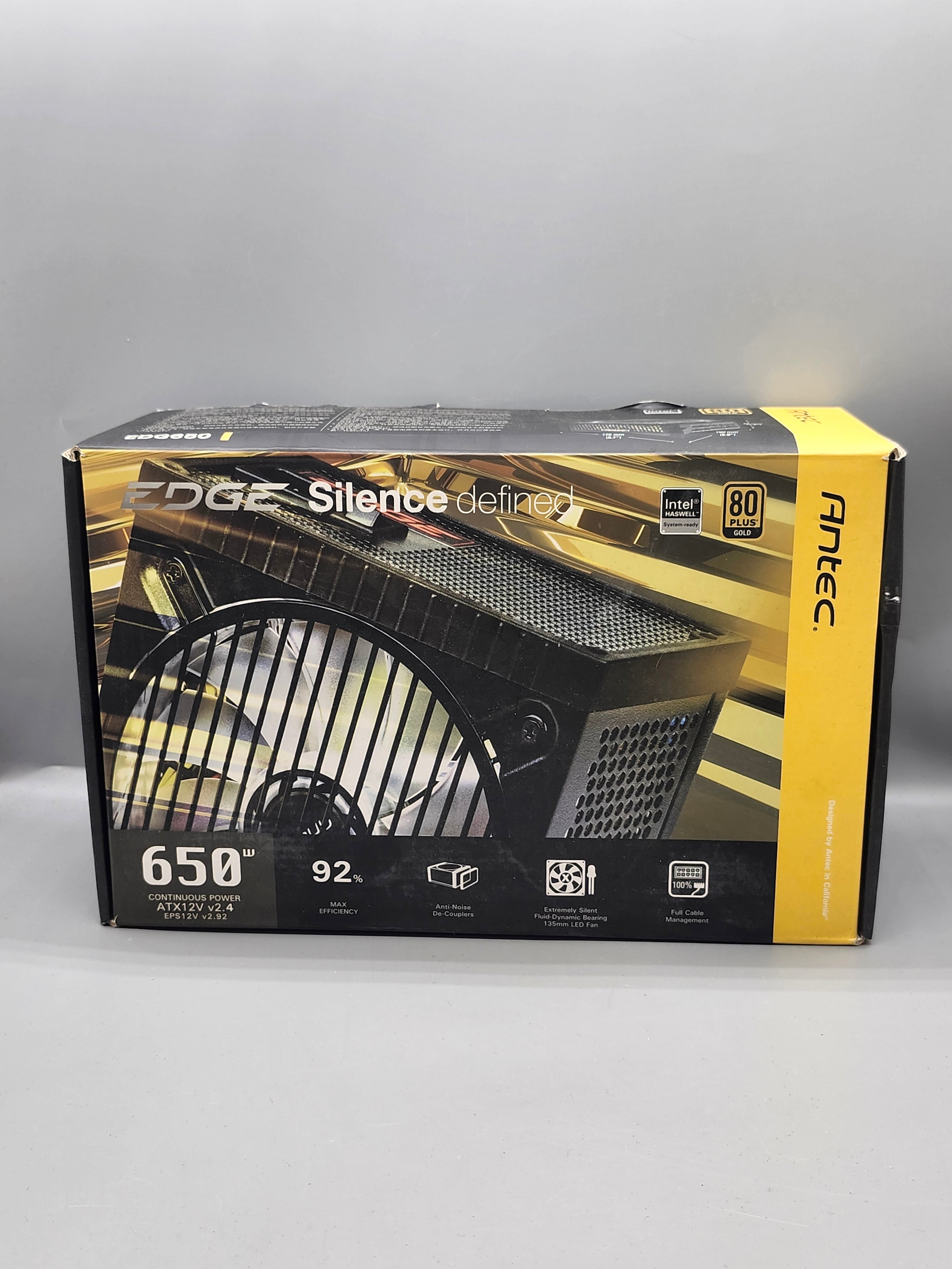 Antec EDGE EDG650 650W 80 Plus Gold Fully Modular Power Supply PSU Tested