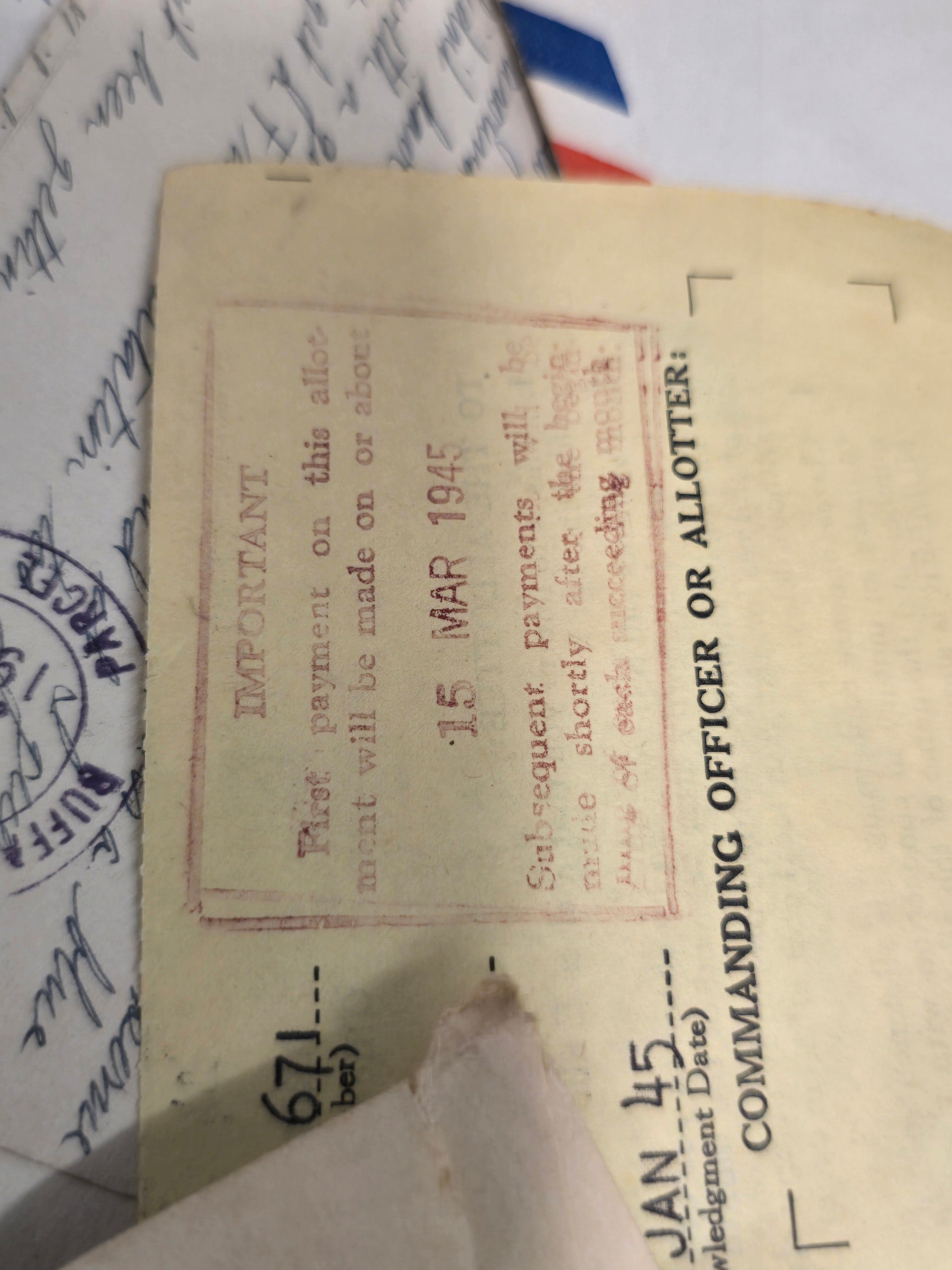 Lot of 120+ Original WWII US Army Letters, V-Mail, Envelopes, Telegrams & Military Ephemera 1944-1945