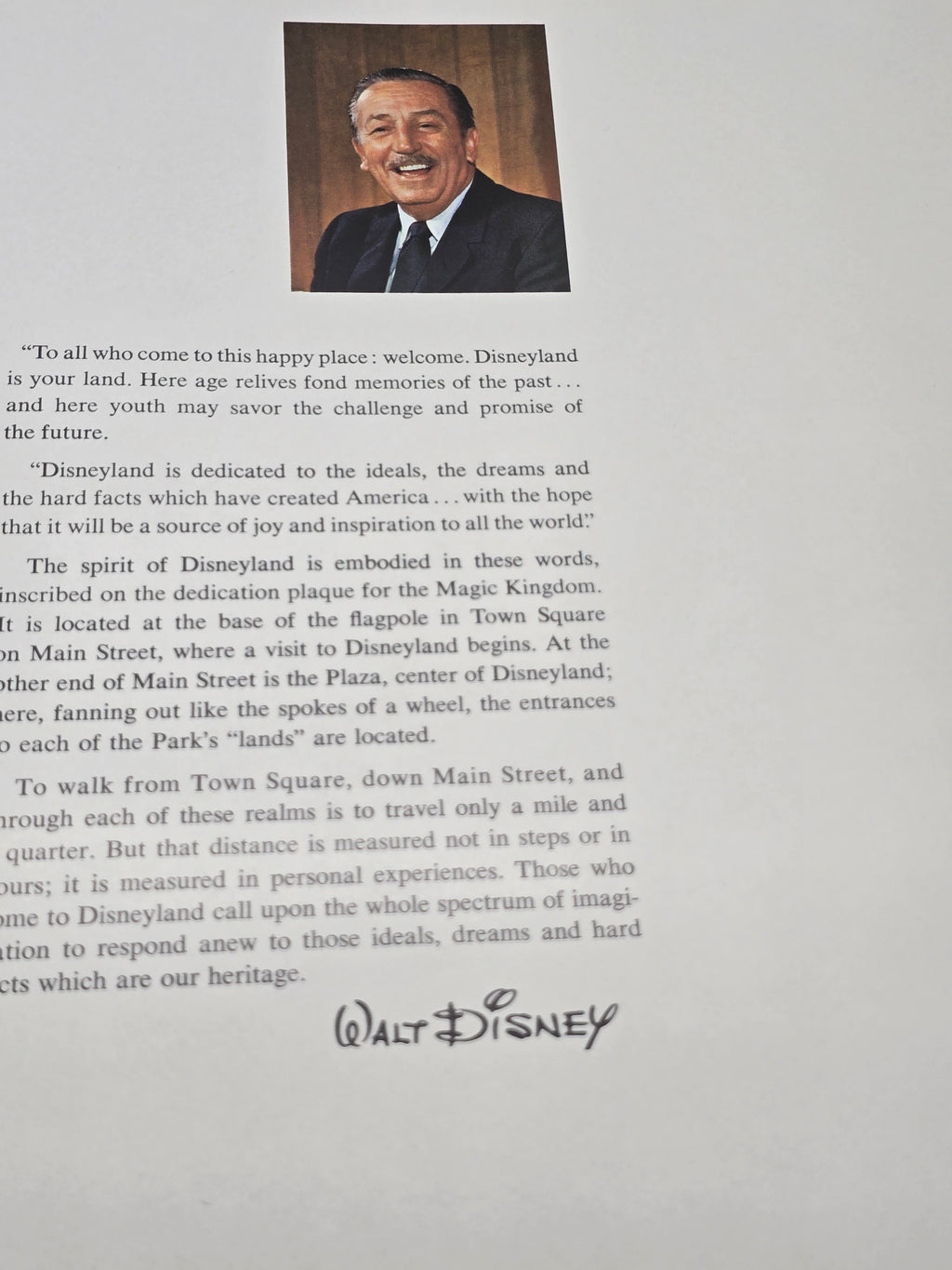 Walt Disney's Disneyland Hardcover Souvenir Book 1964 (MCMLXIV) Vintage Photo Album