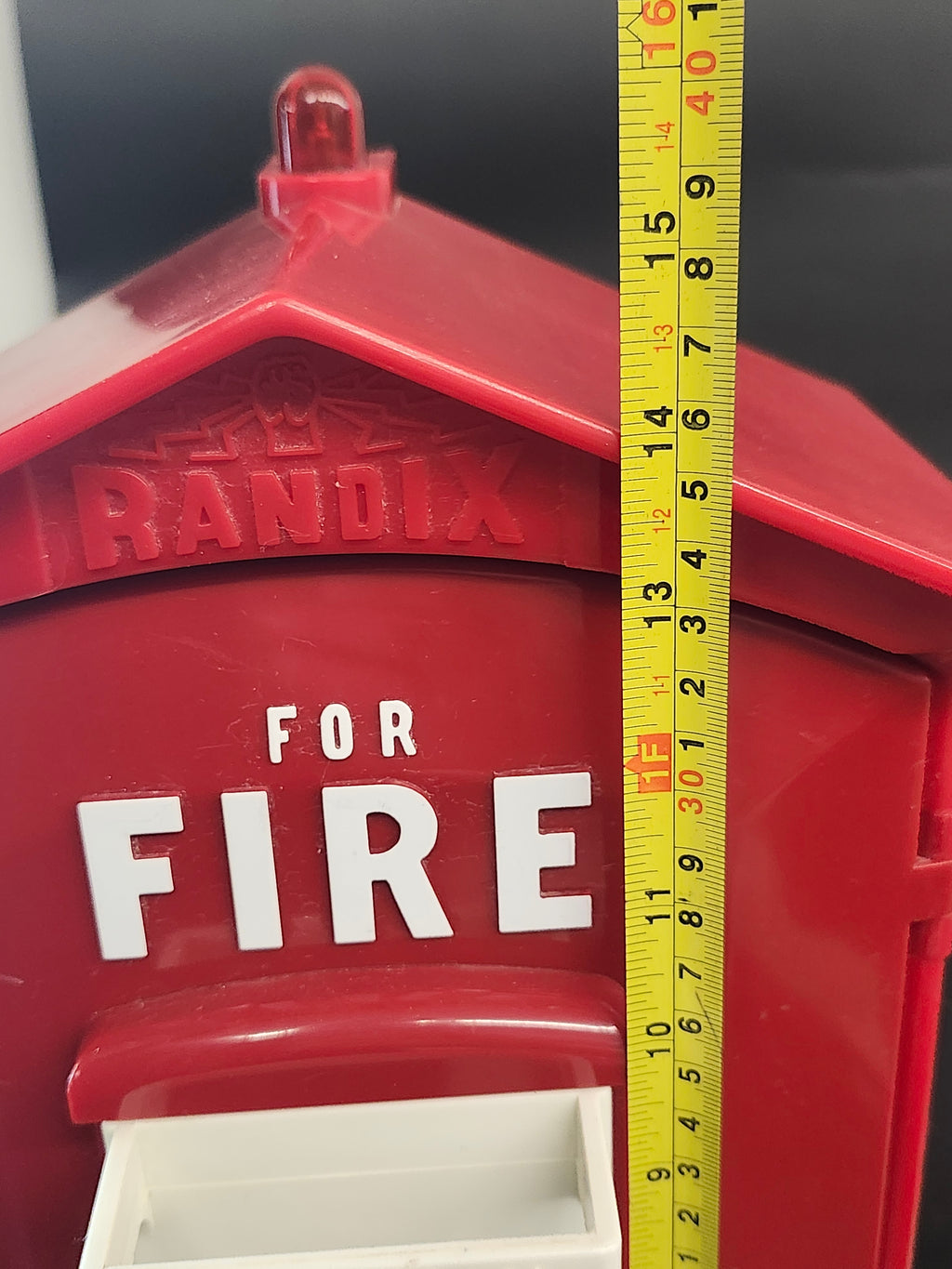 Randix FB-911 Emergency Fire Wall Telephone Phone Box Vintage Red untested