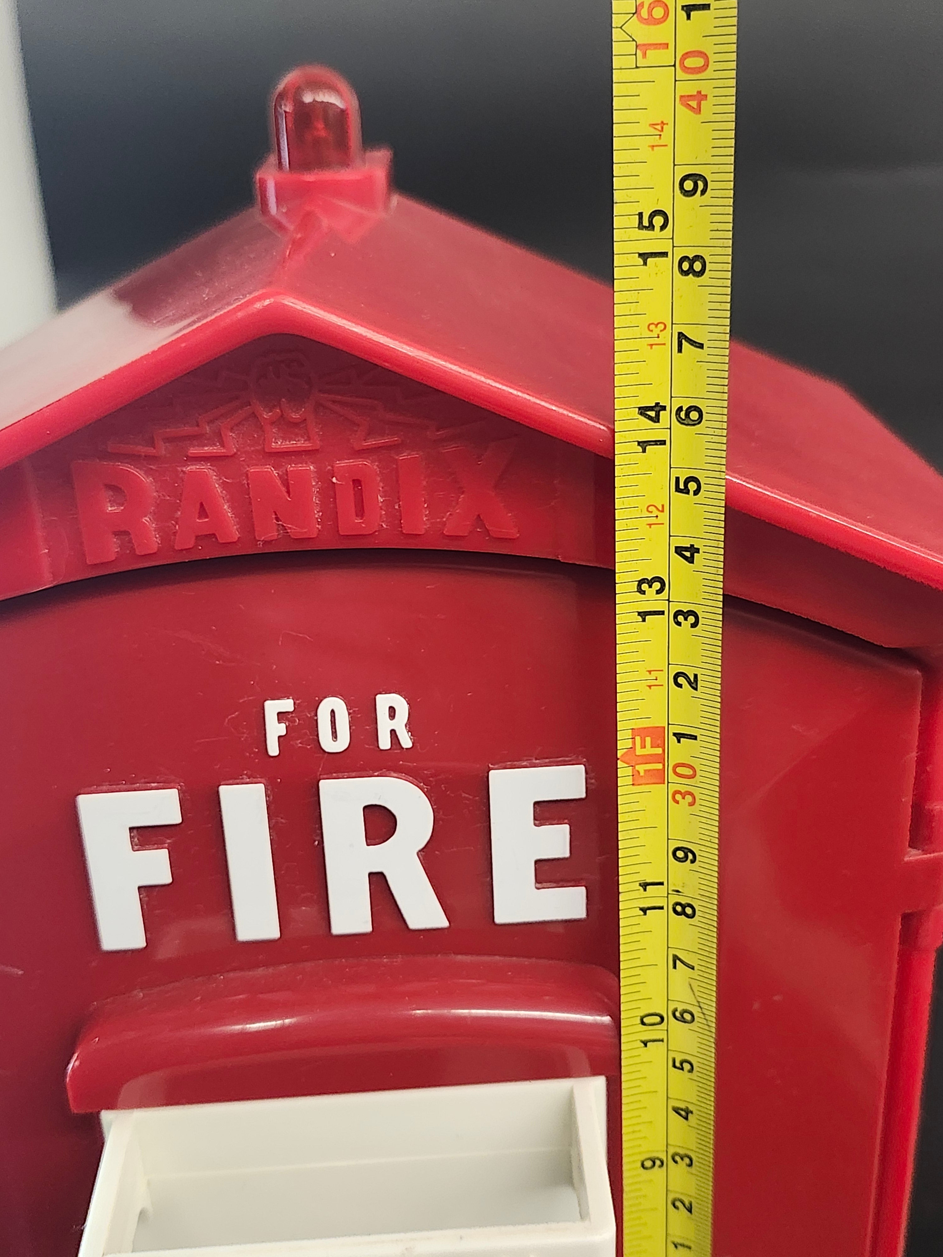 Randix FB-911 Emergency Fire Wall Telephone Phone Box Vintage Red untested