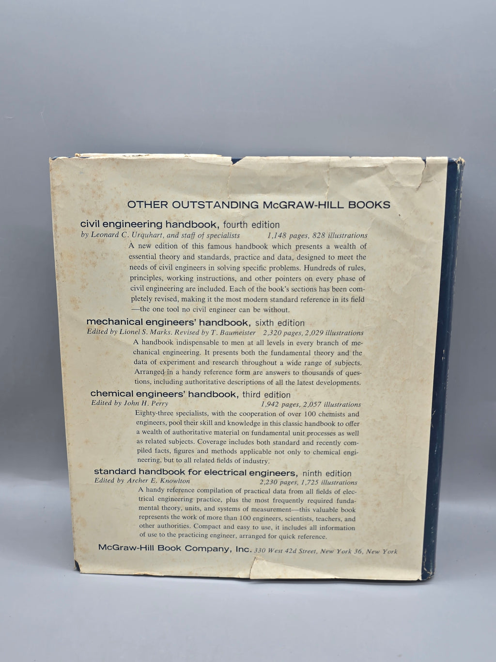 1960 A Manual of Engineering Drawing 9th Edition French & Vierck Hc Book