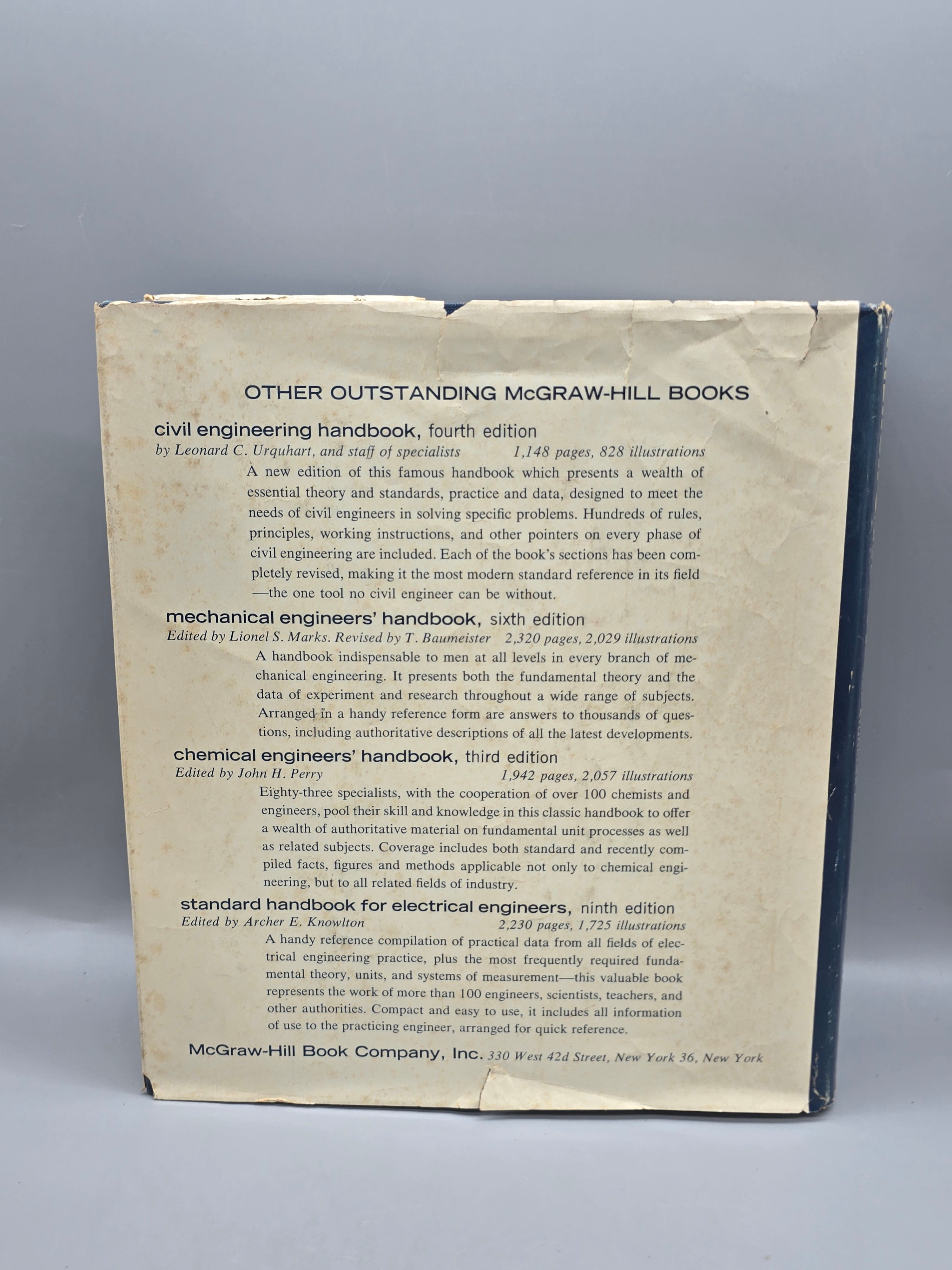 1960 A Manual of Engineering Drawing 9th Edition French & Vierck Hc Book