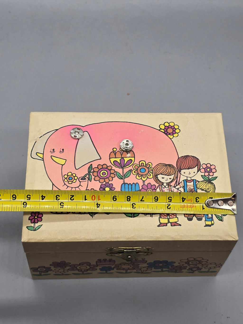 Vintage Jaymar Specialty Musical Jewelry Box Pink Elephant Ballerina Music Box Taiwan