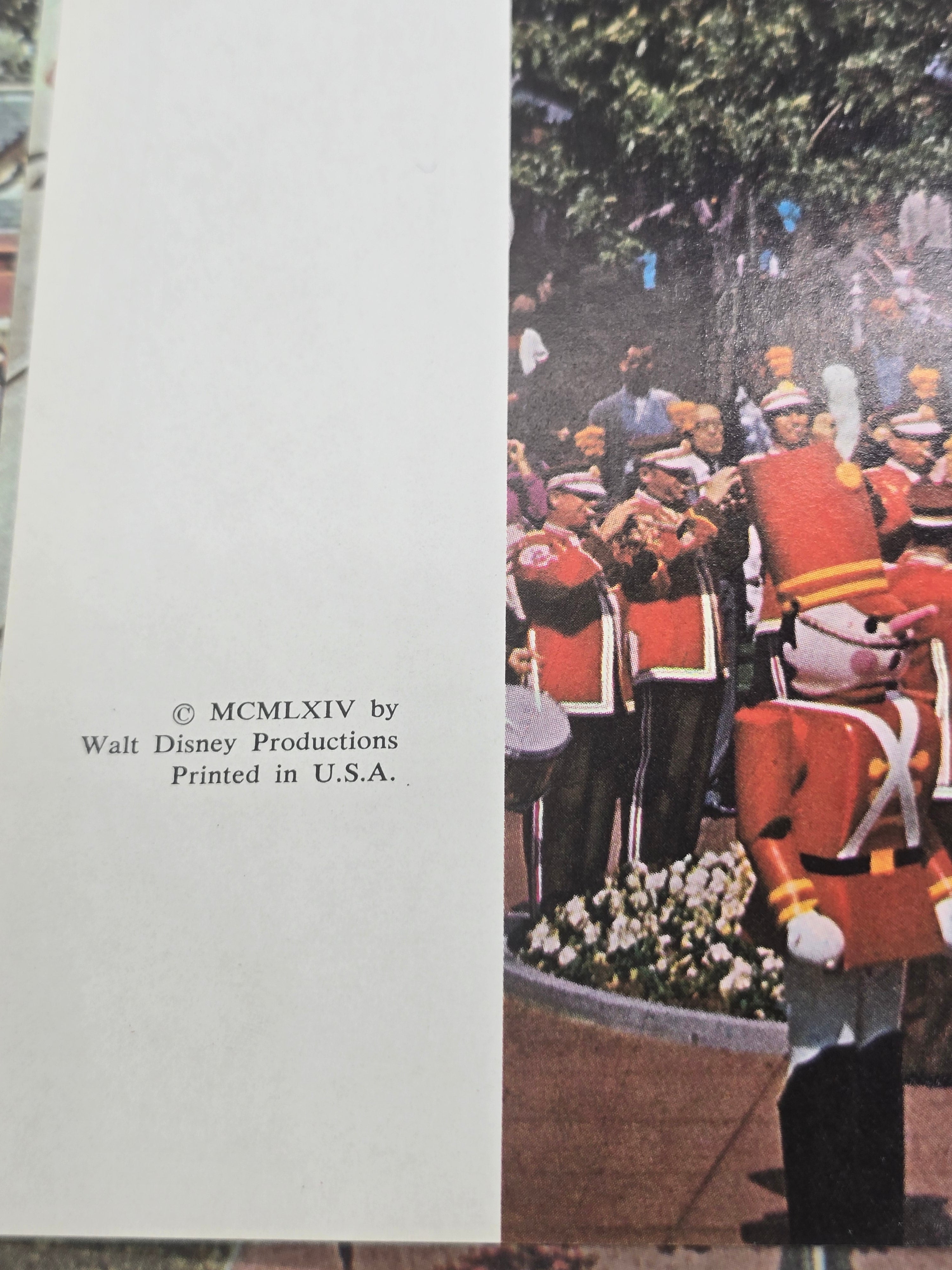 Walt Disney's Disneyland Hardcover Souvenir Book 1964 (MCMLXIV) Vintage Photo Album