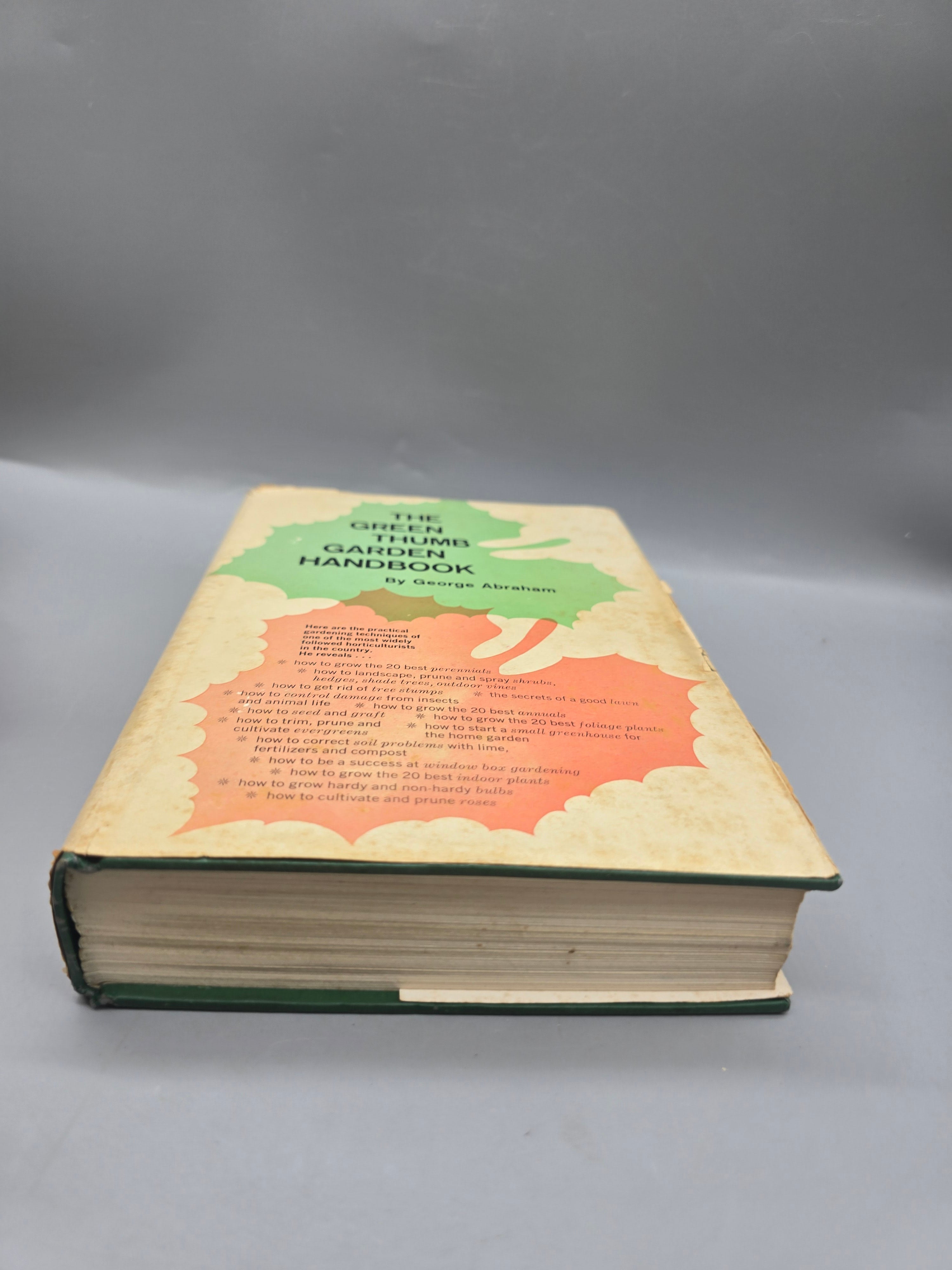 1961 The Green Thumb Garden Handbook by George Abraham Vintage Hardcover