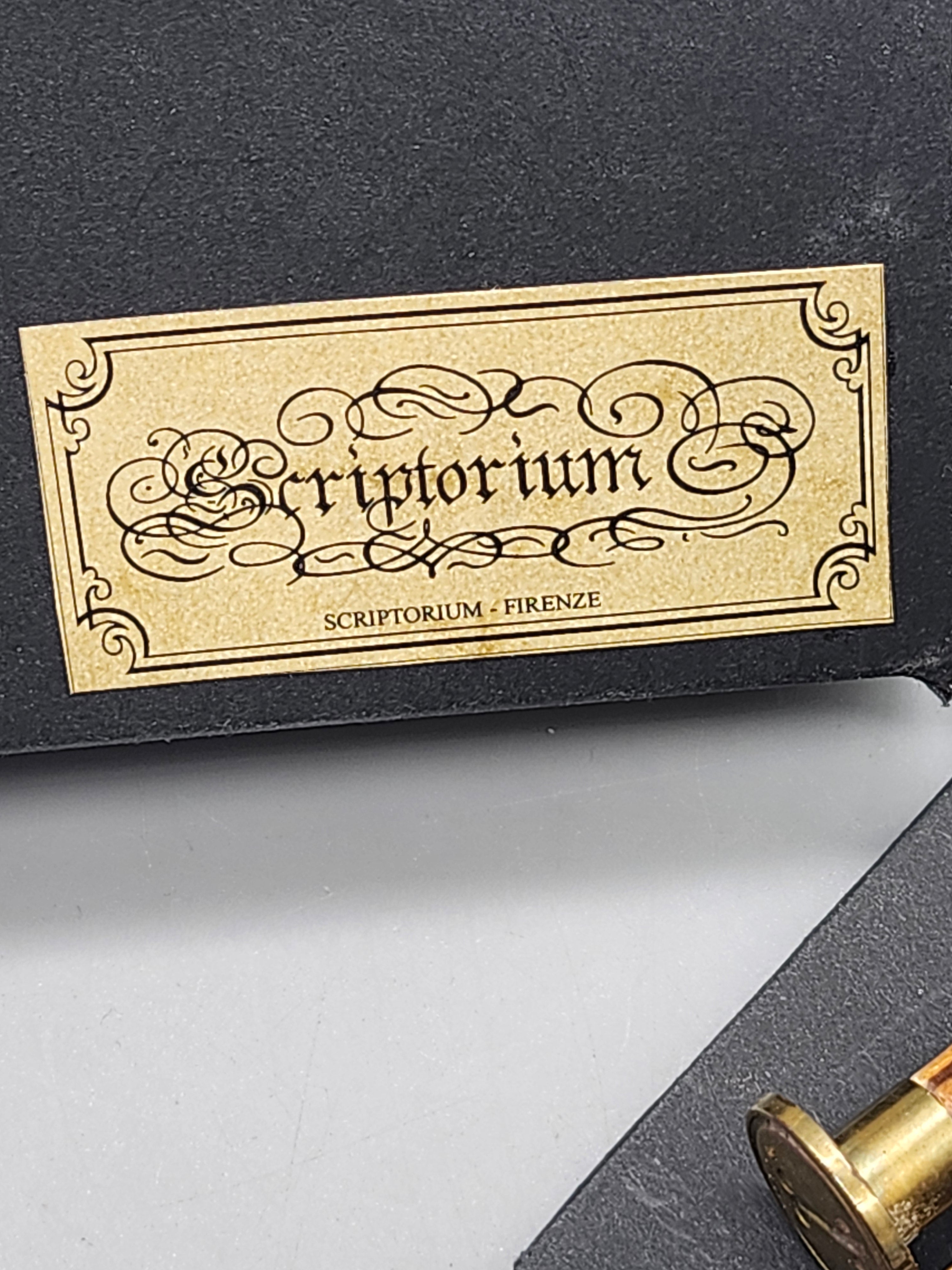 Scriptorium Firenze Italy Wax Seal Stamp Kit Brass Seal with Box & Wax Stick