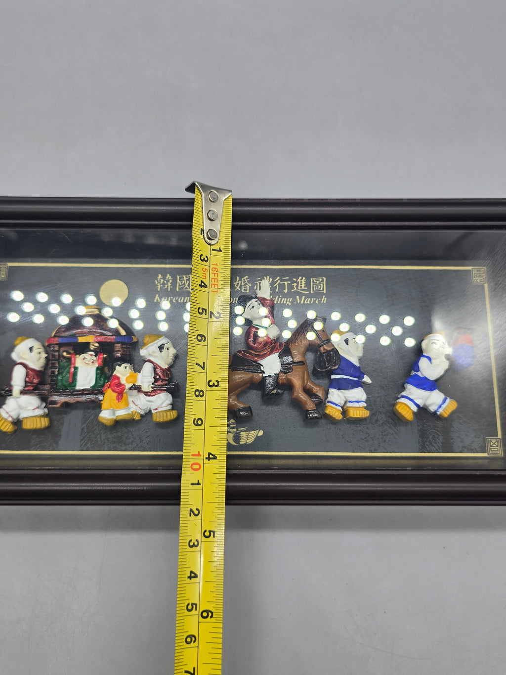 Korean Tradition Wedding March 3D Shadow Box Framed Wall Art Wedding Procession Decor