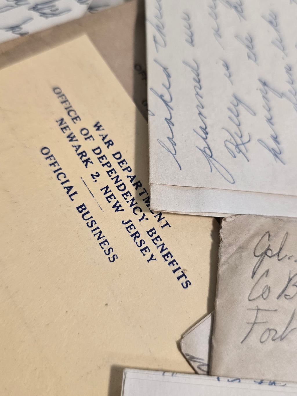 Lot of 120+ Original WWII US Army Letters, V-Mail, Envelopes, Telegrams & Military Ephemera 1944-1945