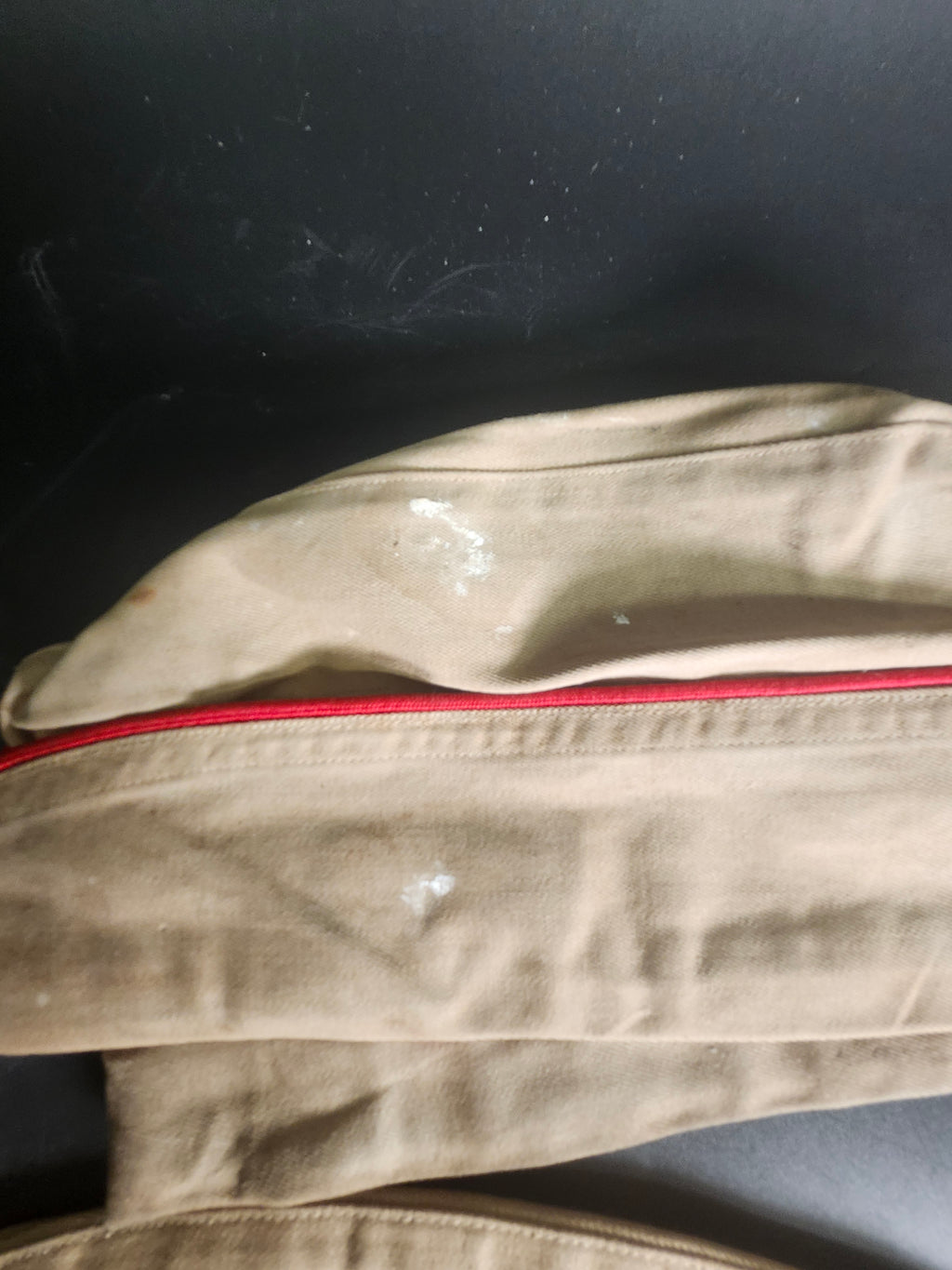 Vintage US Military Overseas Garrison Cap Lot of 4 Khaki Cotton WWII Korea Era