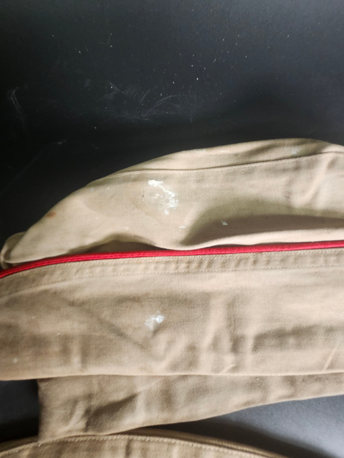Vintage US Military Overseas Garrison Cap Lot of 4 Khaki Cotton WWII Korea Era