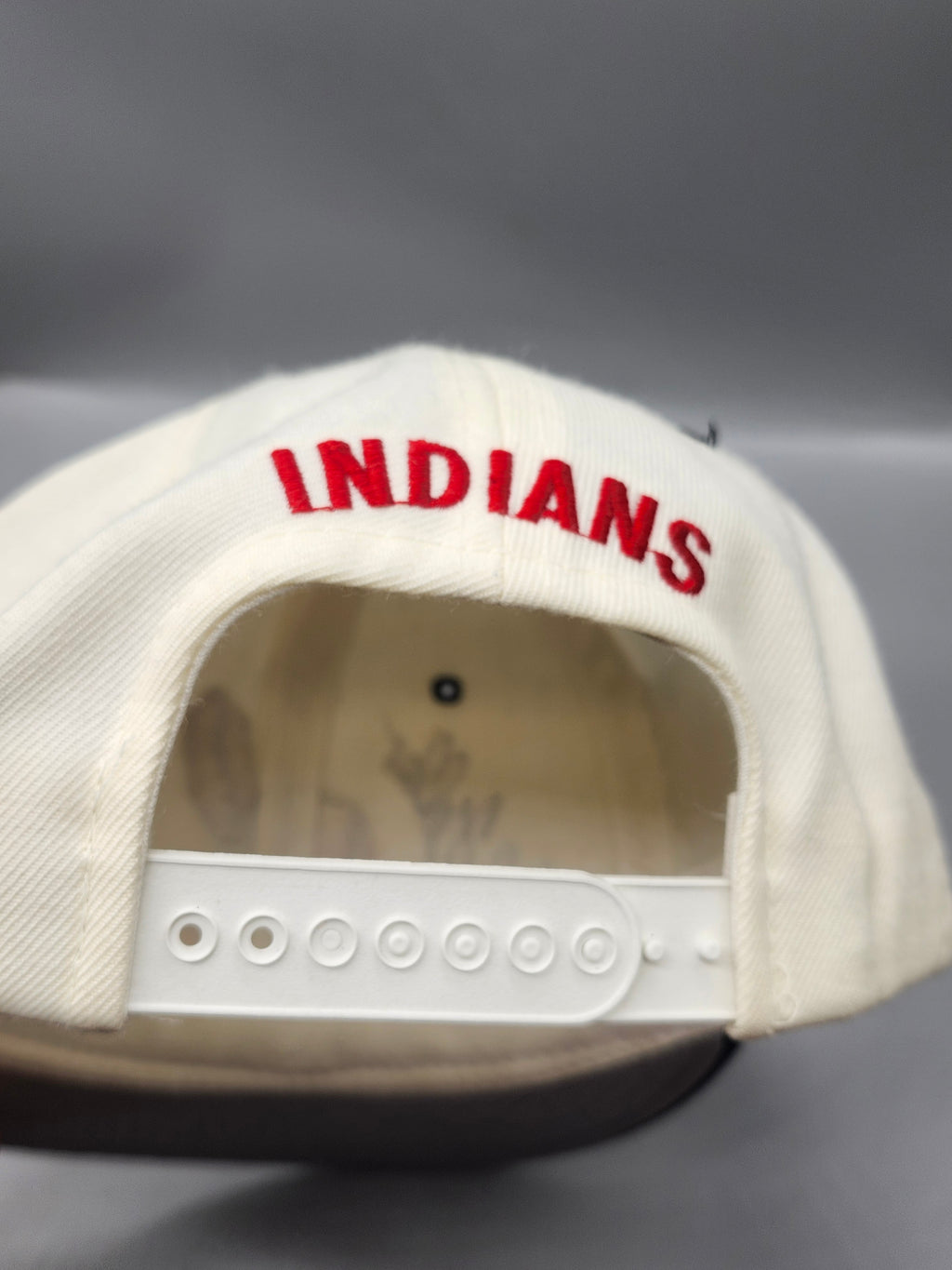 Vintage New Era Cleveland Indians Bob Feller Signed Snapback Hat NWT