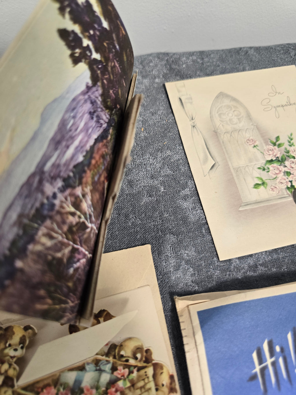 Vintage Handwritten Greeting Card Lot – 1940s–1960s Sympathy, Christmas, Bridal & Holiday Cards with Envelopes