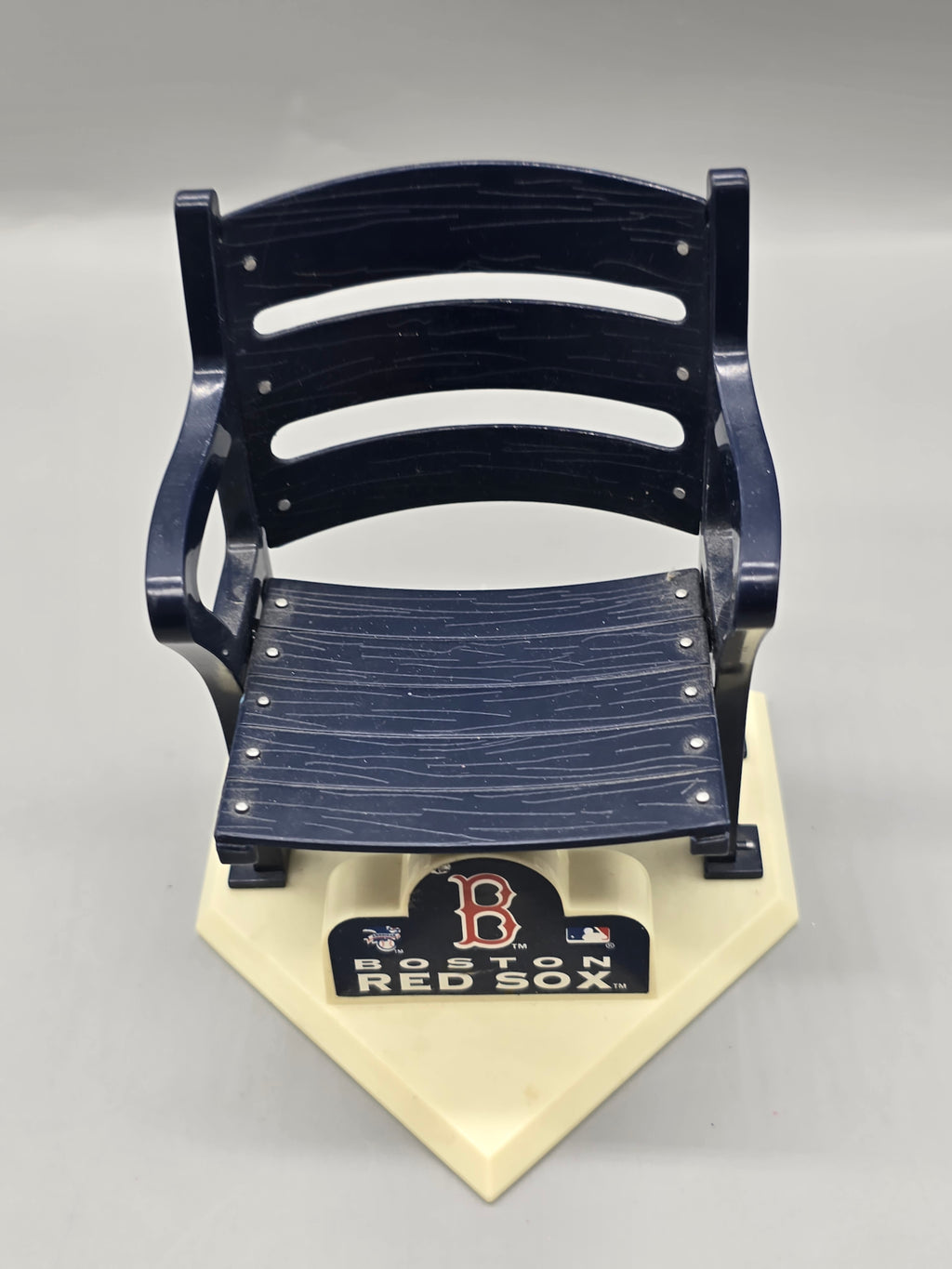 Boston Red Sox Collectible Logo Baseball w/ Stadium Seat Display Stand MLB Souvenir