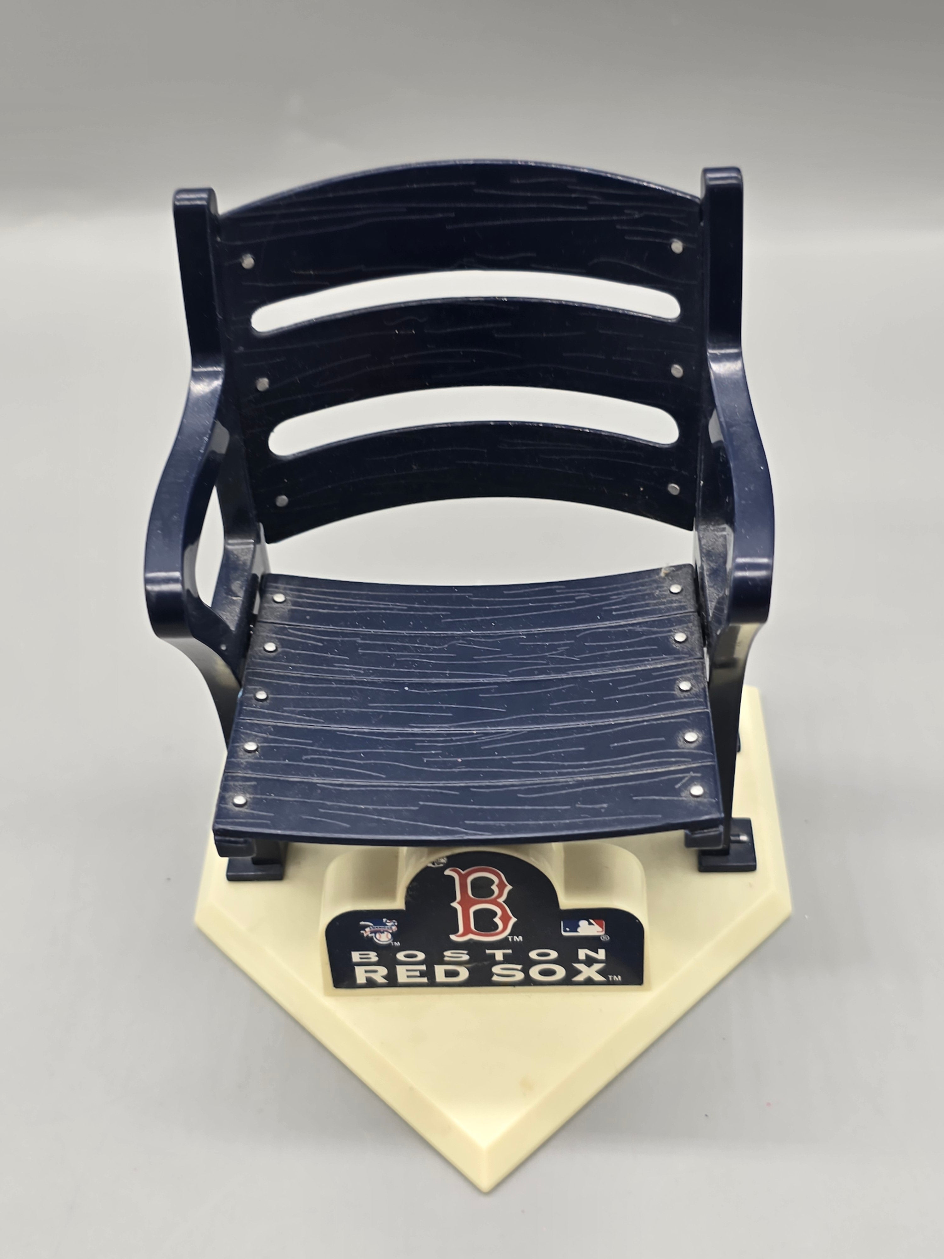 Boston Red Sox Collectible Logo Baseball w/ Stadium Seat Display Stand MLB Souvenir