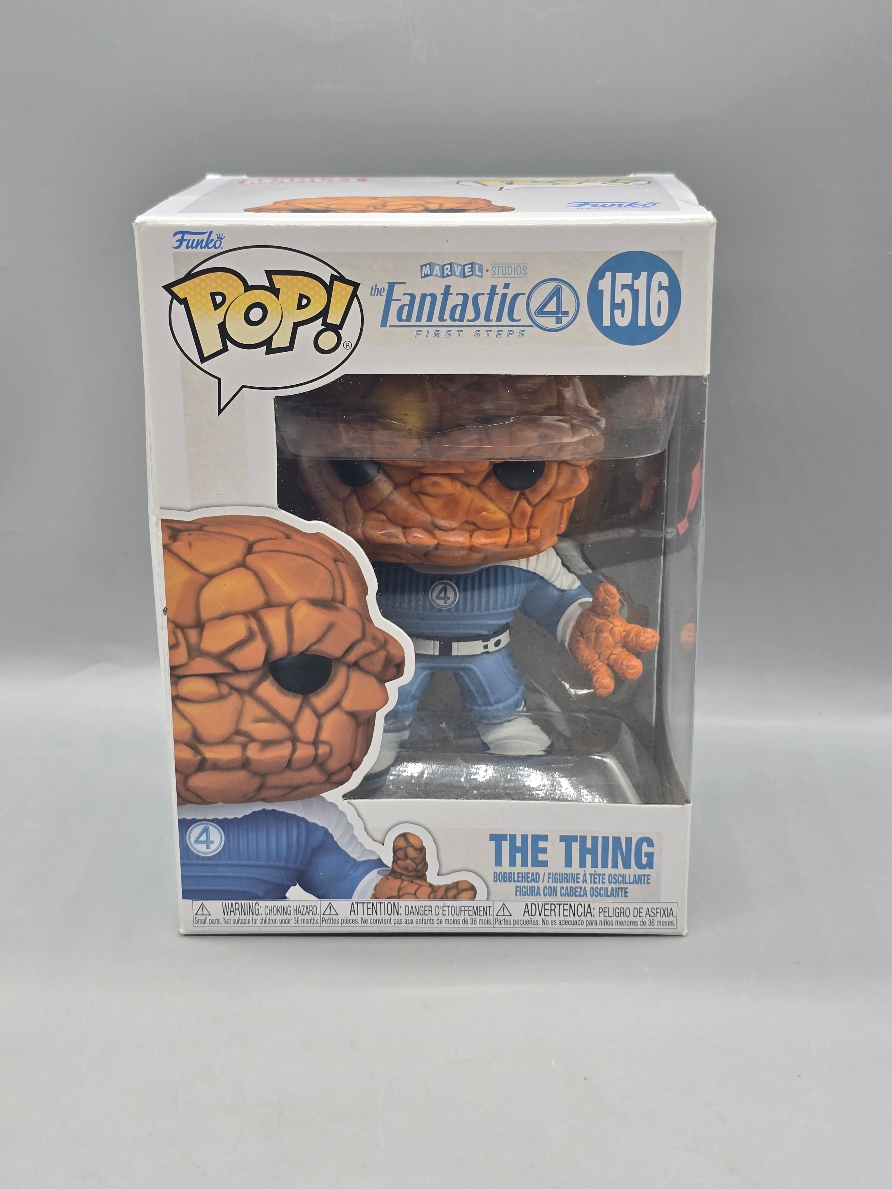 Funko Pop! Marvel Studios The Fantastic Four: First Steps The Thing #1516 Bobblehead Vinyl Figure