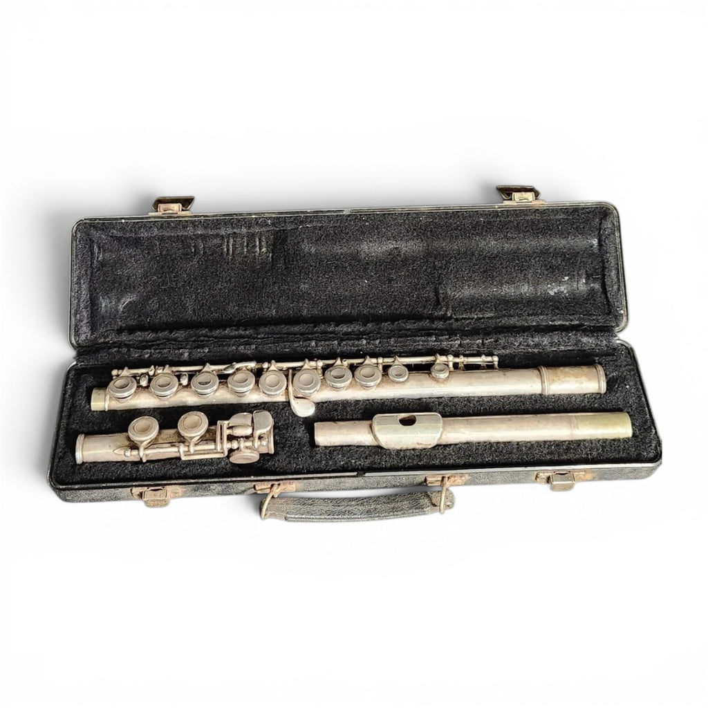 Vintage Selmer USA C Concert Flute Silver Closed Hole Straight Headjoint Case
