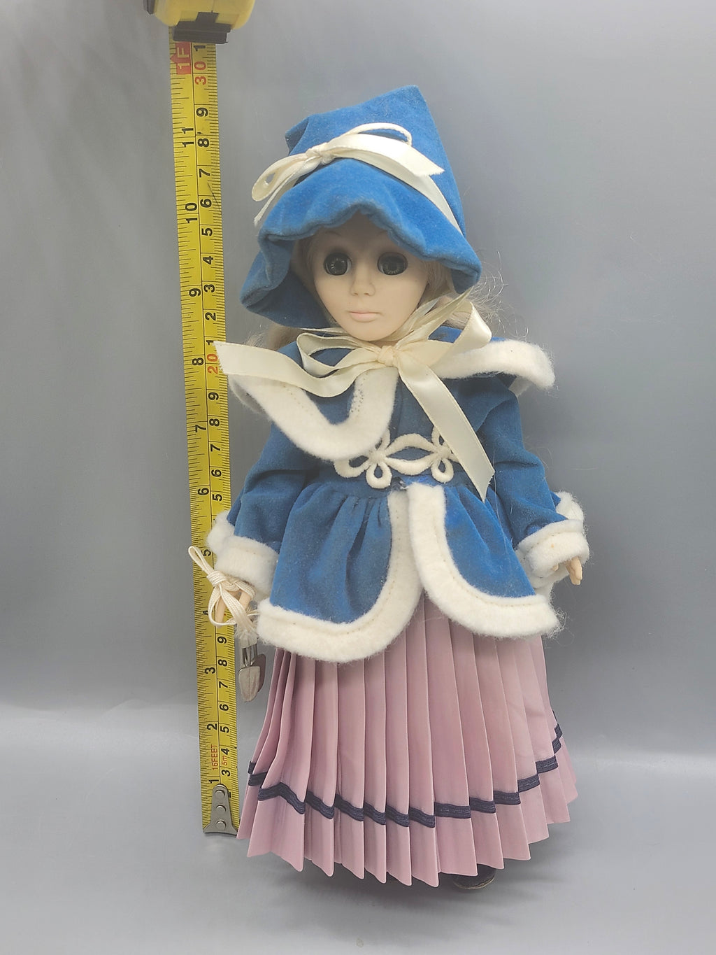 Vintage 1979 Janet Ice Skater Doll Blue Winter Outfit 11"