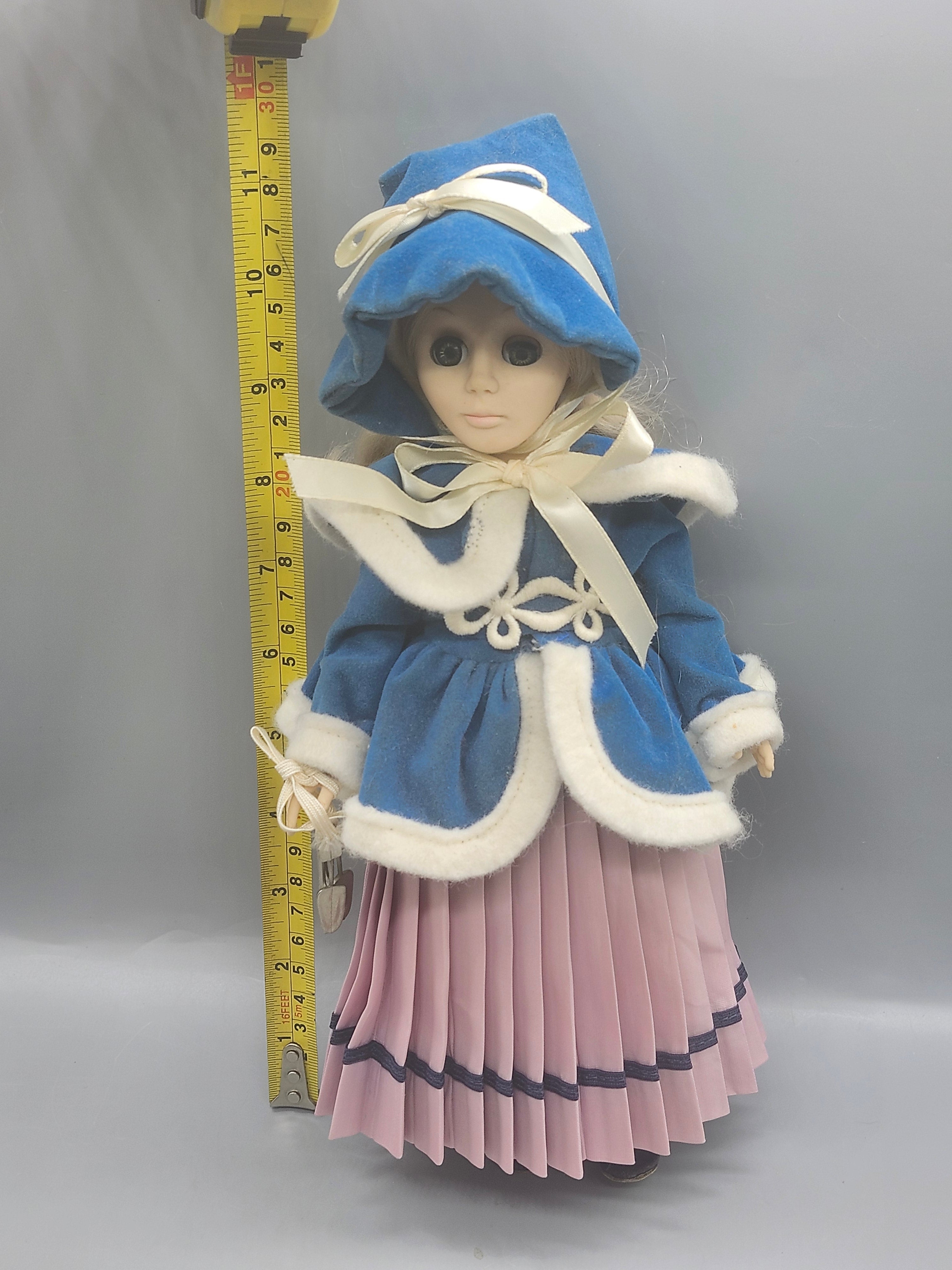 Vintage 1979 Janet Ice Skater Doll Blue Winter Outfit 11"