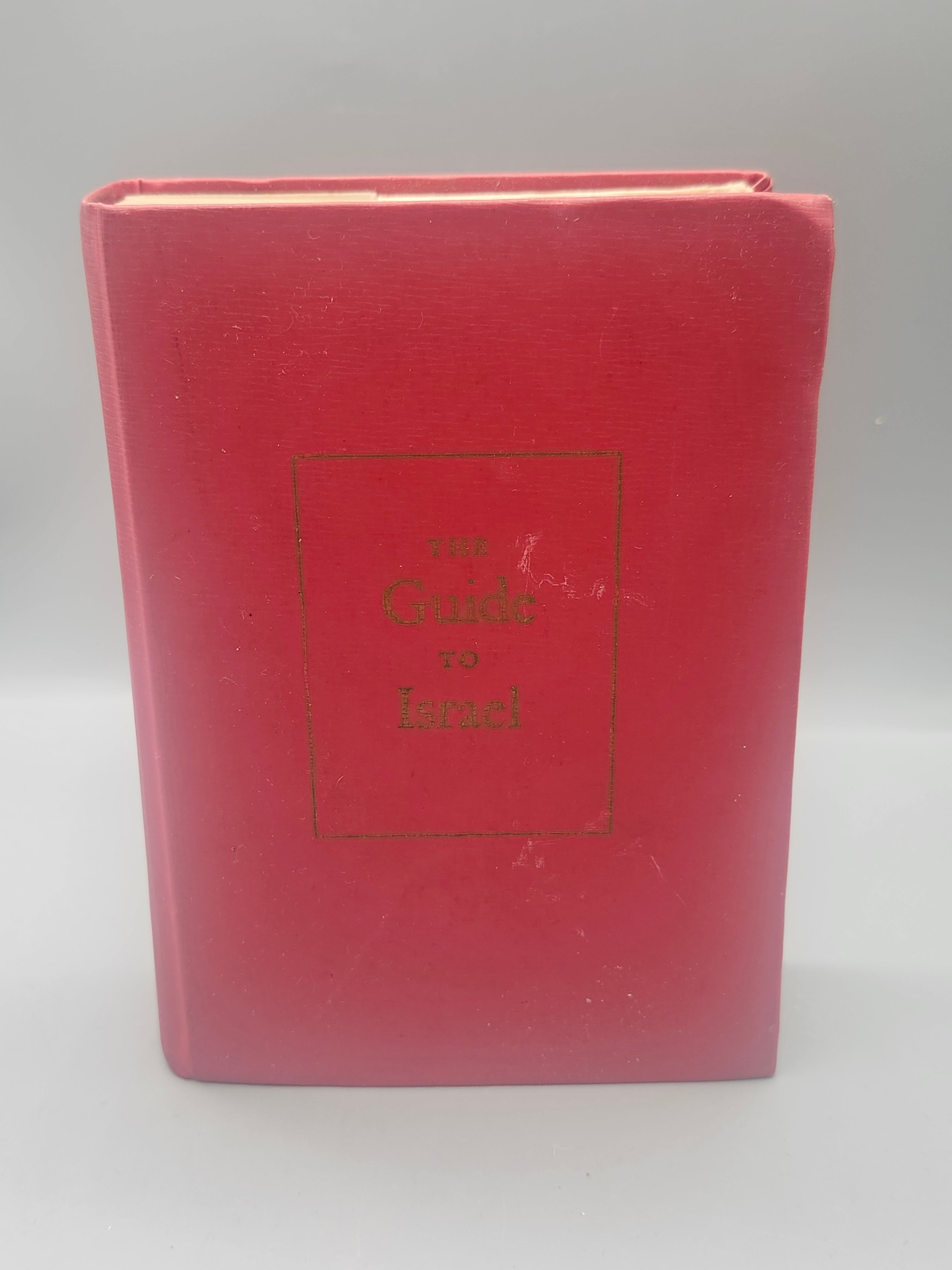 Signed Zev Vilnay The Guide to Israel 1972 HC 11th Revised w/ Fold Out Map