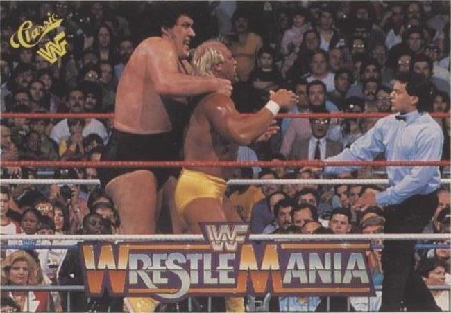 1990 Classic WWF Hulk Hogan 🔥 Andre The Giant Wrestlemania IV #38 WWE HOFers